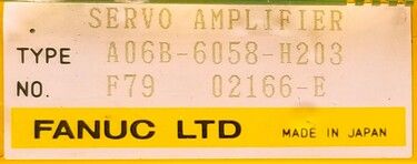 FANUC サーボアンプ A06B-6058-H203 A06B-6058-H203 | FANUC Servo Amplifiers